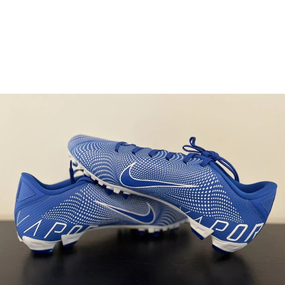 Nike Blue and White Sneakers with Sleek Design and Breathable Material